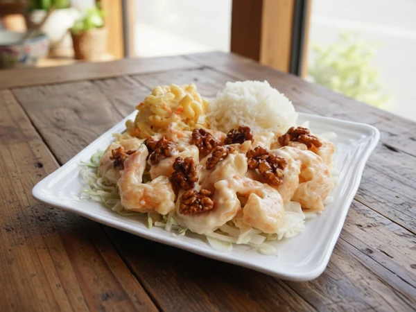 Honey Walnut Shrimp - A signature dish showcasing our Hawaiian flavors